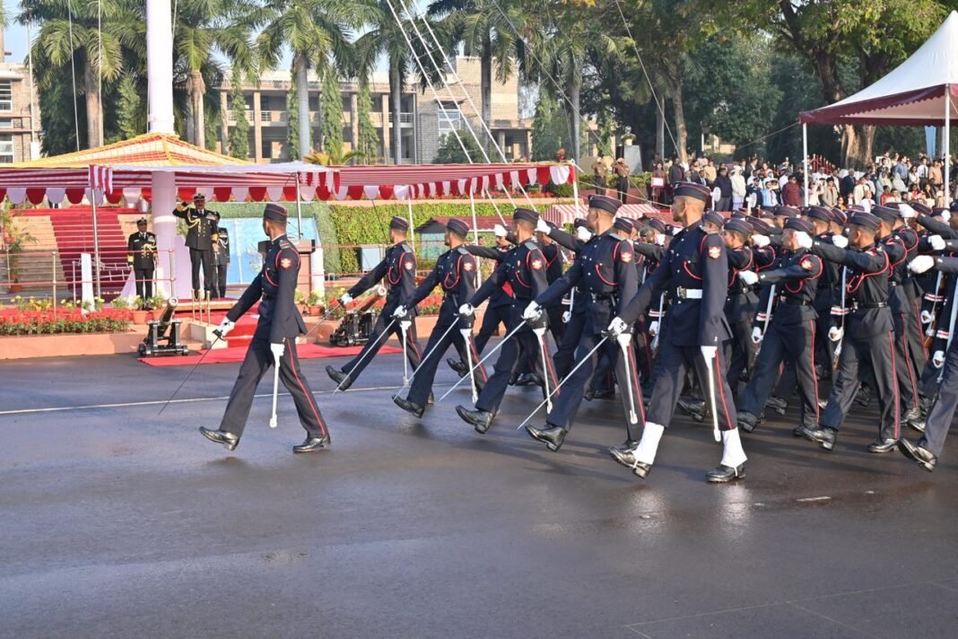 Admiral Dinesh K. Tripathi Reviews Autumn Term Passing out Parade