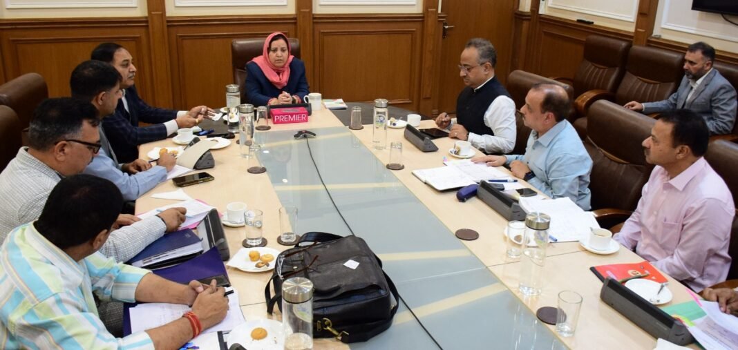 Sakeena Itoo reviews performance of School Education department across Jammu division