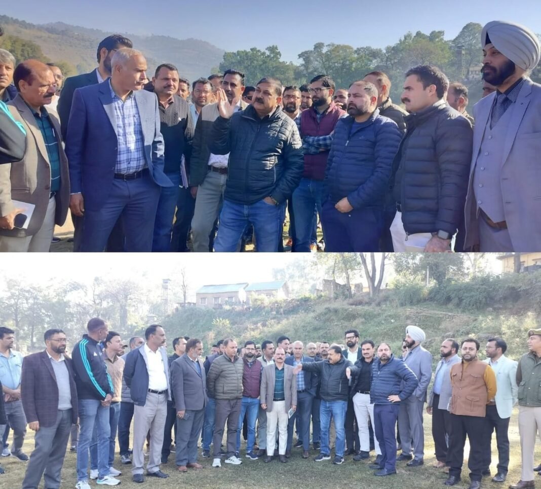 DDC Poonch inspects OP Hill Stadium Mendhar –Venue for November 15 grand event
