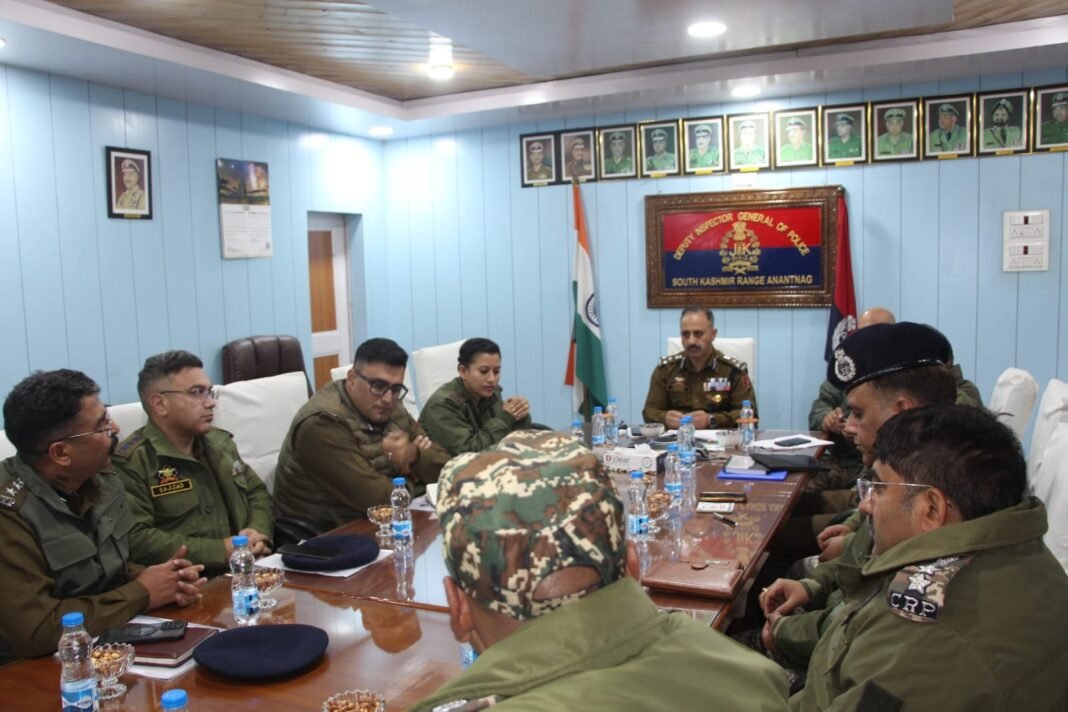 DIG Javed Ahmed Matoo reviews security scenario of South Kashmir