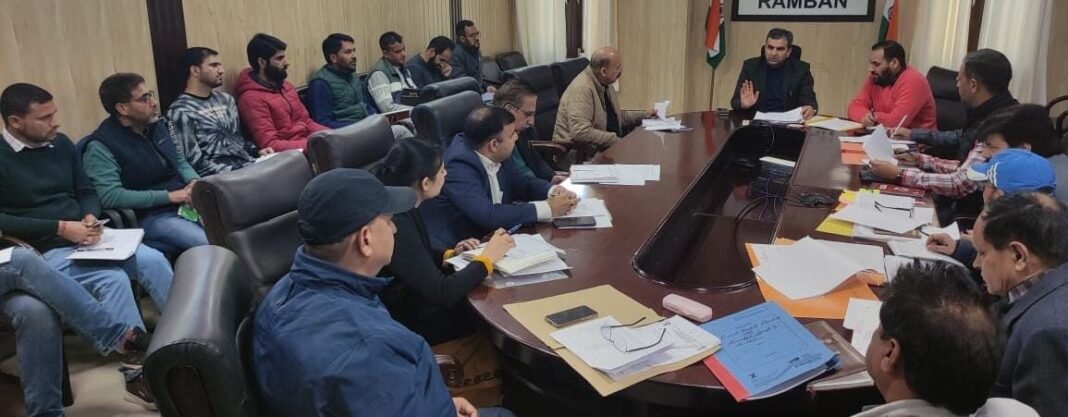 DC Ramban reviews progress under District Capex, Tribal Plan & Key Schemes