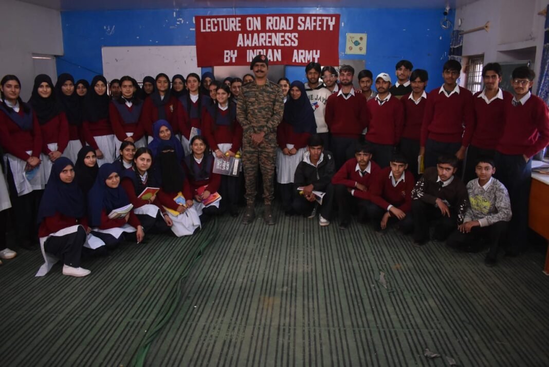 Indian Army Organises Lecture on Road Safety Awareness at Kotranka, Rajouri