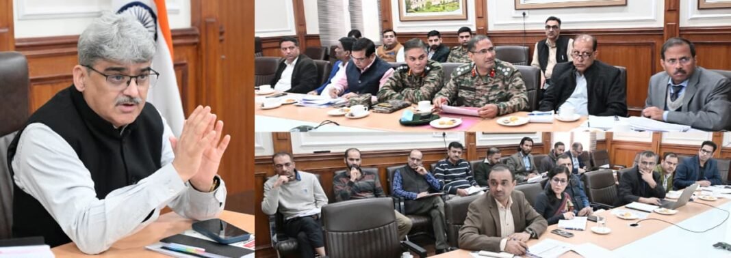 CS Dulloo reviews progress of major highways and tunnels across J&K