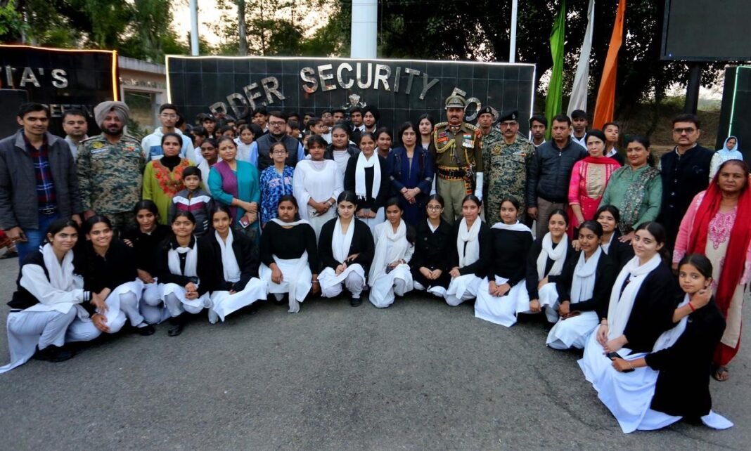 Beating Retreat at Suchetgarh along Indo-Pak International Border in Jammu