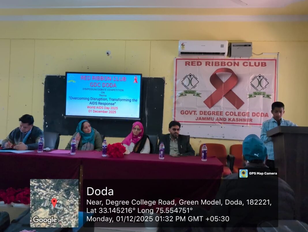 Red Ribbon Club GDC Doda Observed World AIDS Day