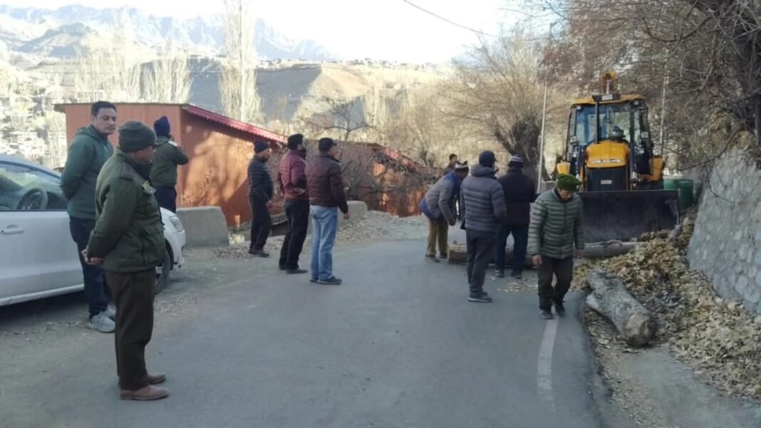 Encroachment Removal Drive Conducted from BSNL Office to Goma Kargil