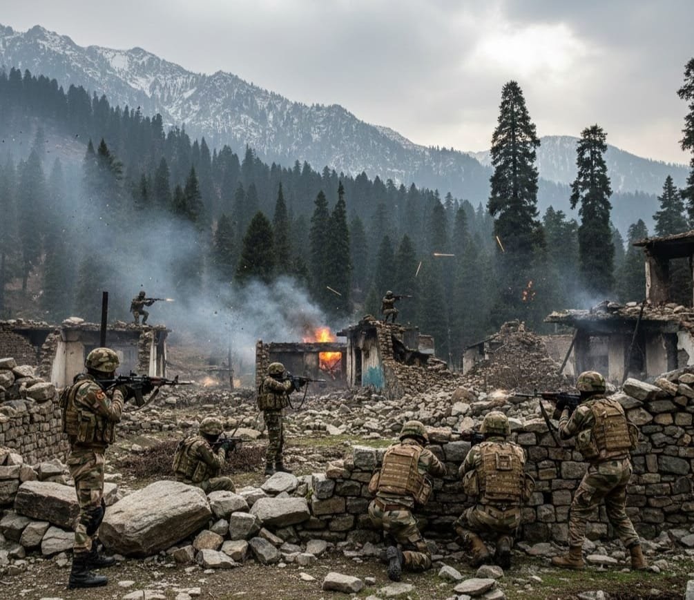 DAY-2: Anti-Terror Operation Continues in Majalta Hills of J&K