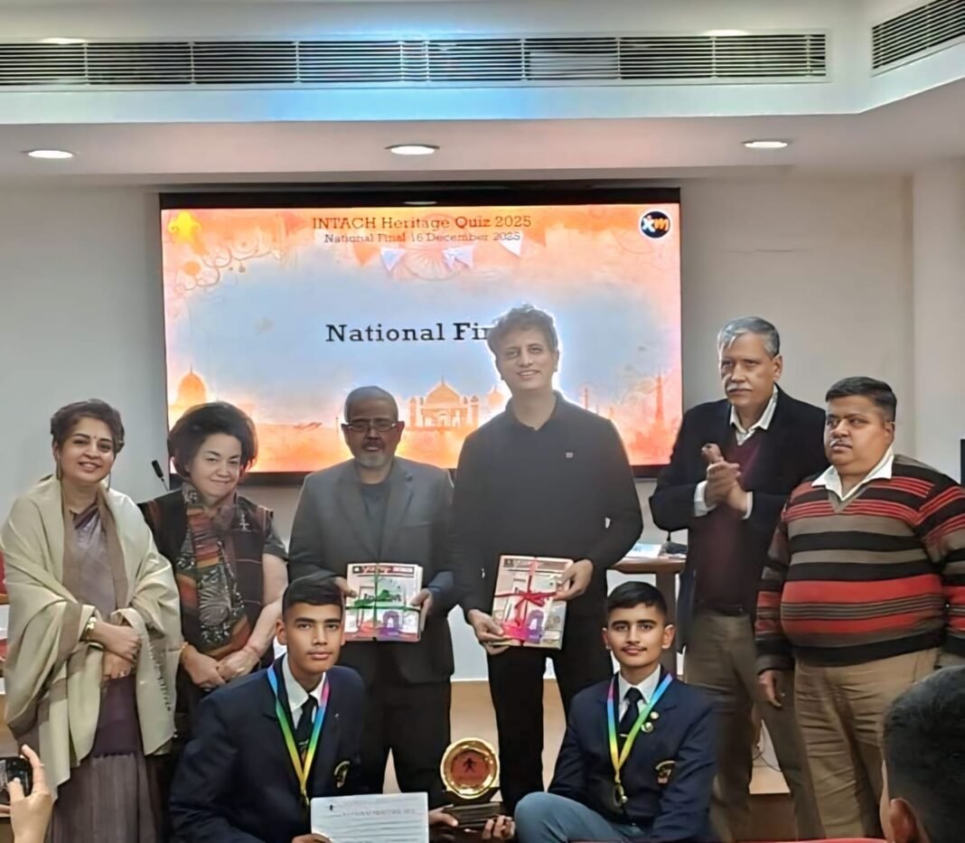 Sainik School Nagrota Makes History at Intach Heritage Quiz Nationals 2025