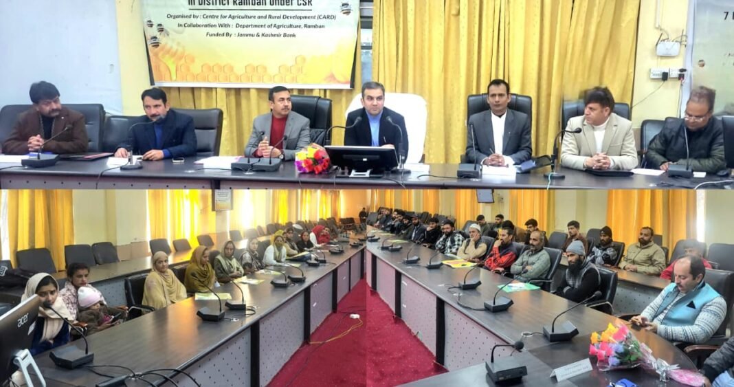 DC Ramban Inaugurates 7-Day Training on Scientific Beekeeping and Honey Value Addition