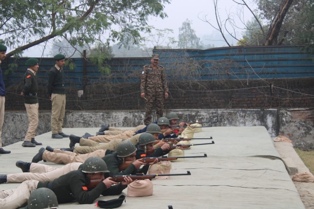 Major General Anupinder Bevli ADG JK&L NCC Directorate Visits NCC Training Academy, Nagrota