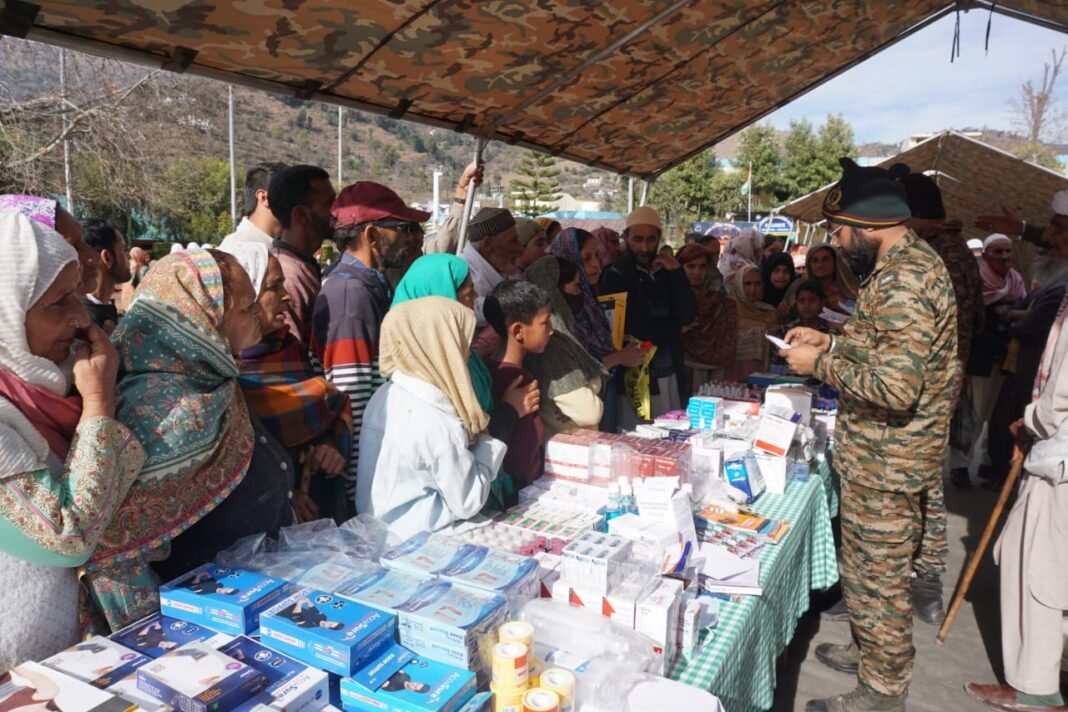 Indian Army Organises Medical Camp at Manjakote, Rajouri