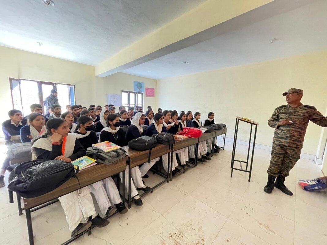 Indian Army Organises Awareness Lecture on Road Safety at Khawas, Rajouri