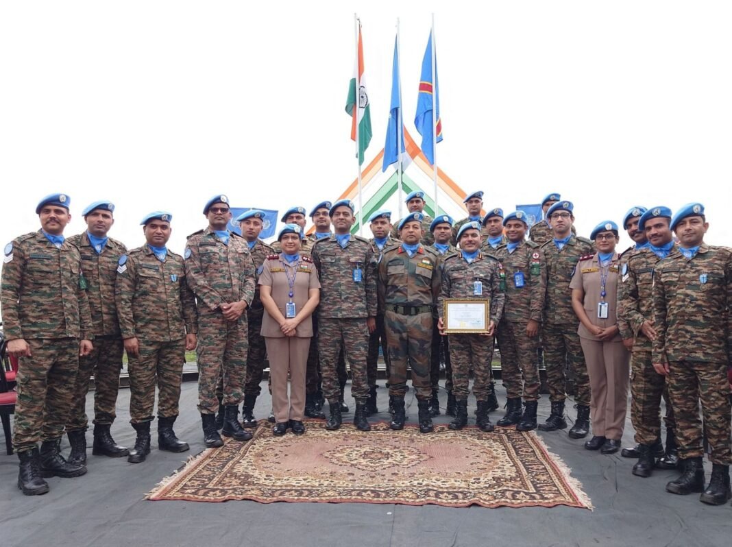 India Level II Plus Hospital in Monusco Honoured with SRSG & Head of Mission Unit Appreciation