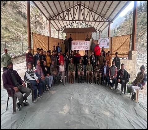 Indian Army and J&K Police Organises Road Safety Awareness in Assar, Doda
