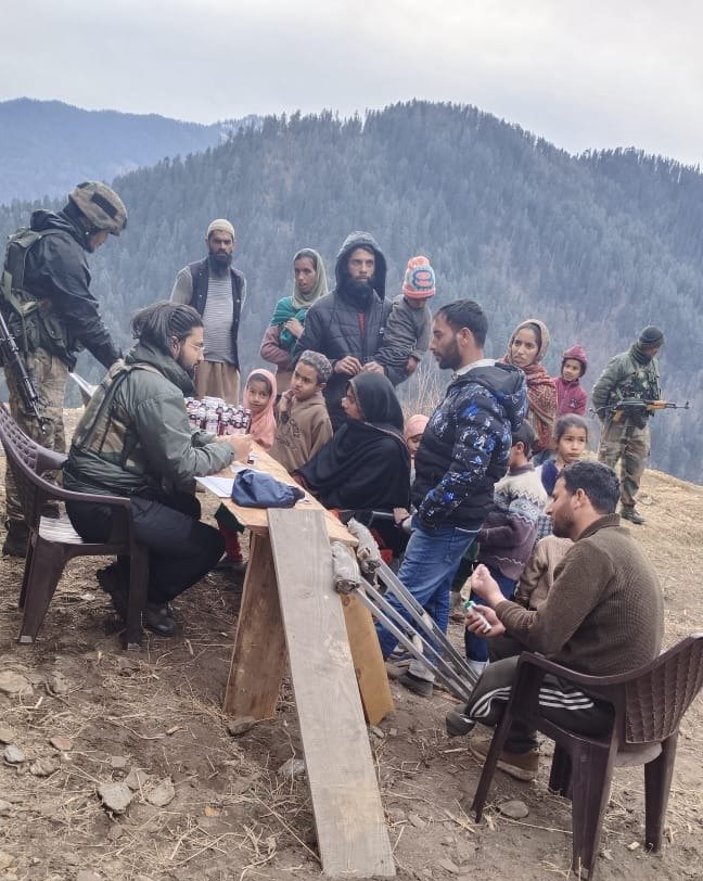 Assam Rifles Organises Free Medical Camp at Keshwan Nagni village, Kishtwar