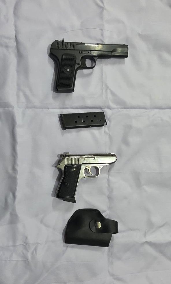 BSF – Police’s Joint Operation: Two Booked for Brandishing Pistol