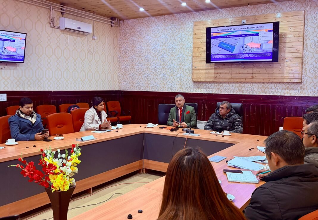 Amit Sharma gets 1st IDCC Meeting organised in Ladakh for Birth/Death Online Registrations