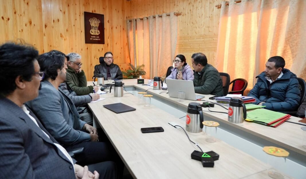 Chief Secretary chairs review meeting on Ladakh Land Records Portal
