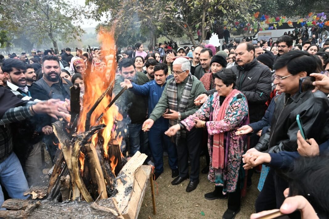 Jammu University celebrates Lohri in campus